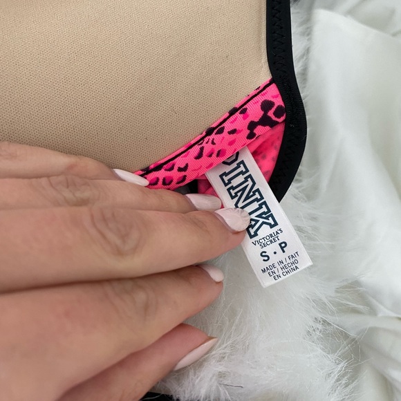 Pink and black animal print bathing suit PINK - Picture 4 of 4